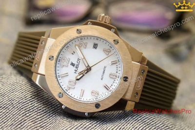 Japan Quartz Replica Hublot Big Bang Ladies Watch Rose Gold 38mm